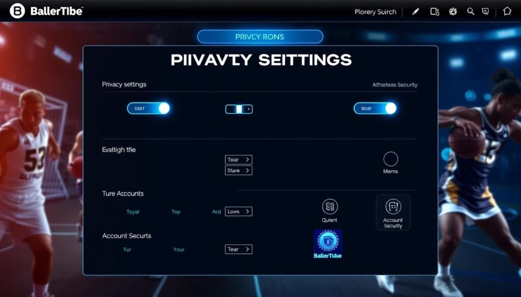 BallerTube privacy settings